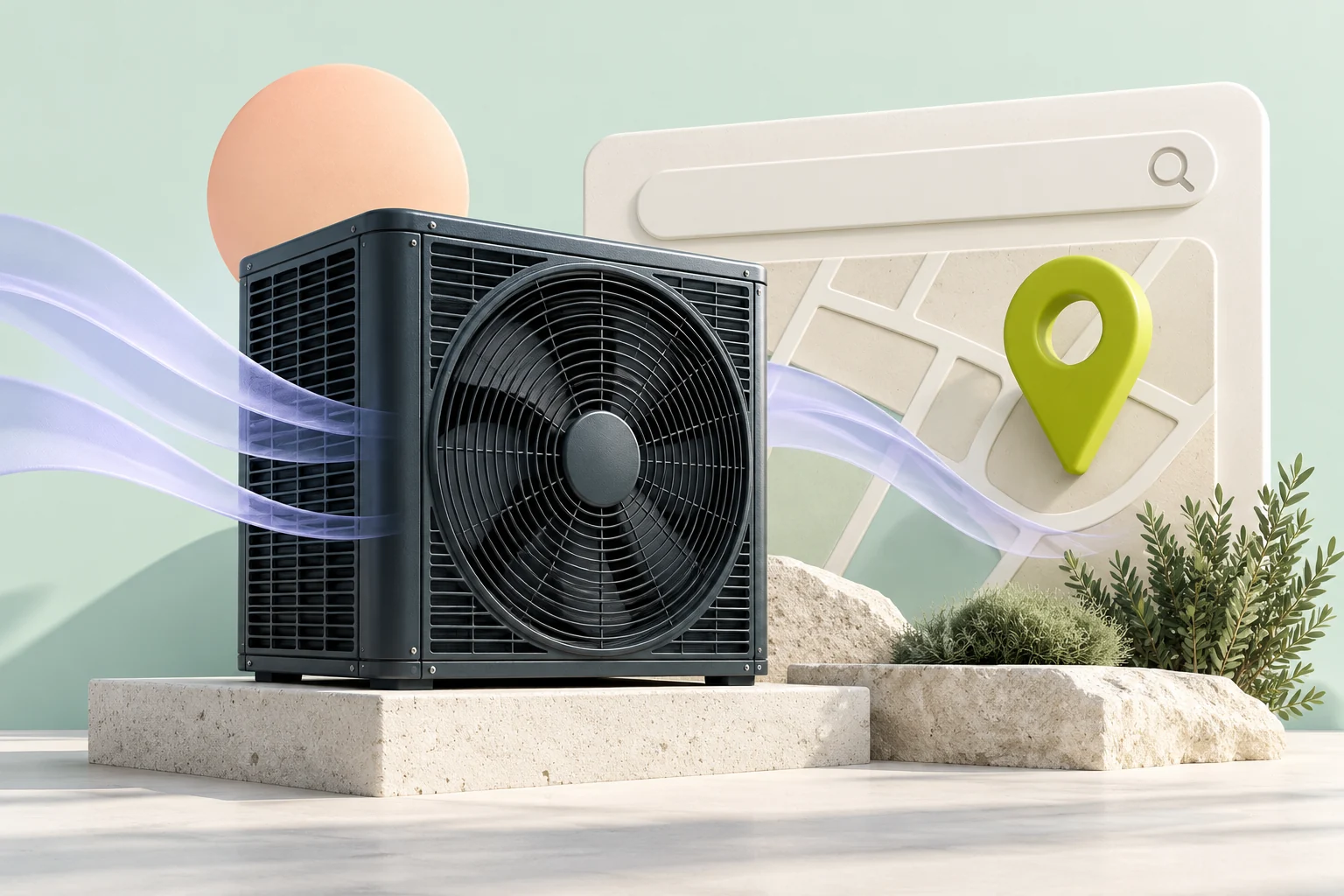 HVAC and local search illustration